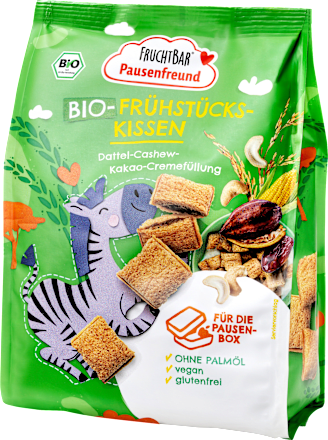 Kindersnack Frühstückskissen Kakao ab 3 Jahren FRUCHTBAR Pausenfreund