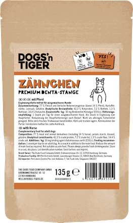 Kausnack Hund mit Pferd, Zähnchen DOGS'n TIGER