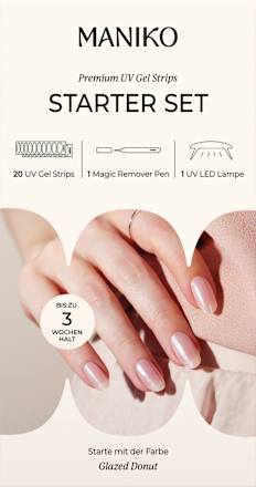 Starterset UV Gel Nagelfolien Glazed Donut  Maniko