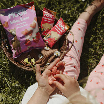 Kindersnack Erdbeer Herzen ab 3 Jahren MOGLi