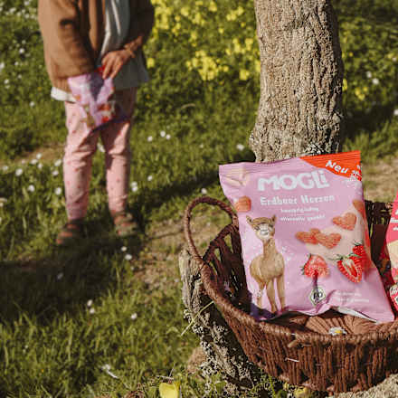 Kindersnack Erdbeer Herzen ab 3 Jahren MOGLi