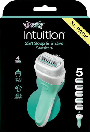 Borotva XL csomag Sword Intuition 2in1 Soap & Shave Sensitive WILKINSON SWORD