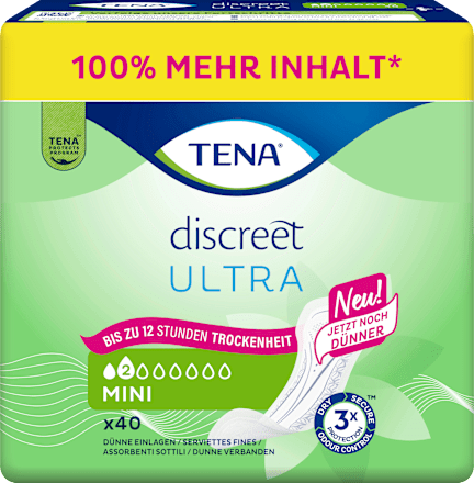 discreet Einlagen Inkontinenz Ultra Mini Duopack TENA