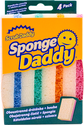 Obojstranné čistiace hubky Sponge Daddy Scrub Daddy