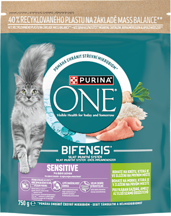 Bifensis Sensitive granule pro kočky krůta a rýže PURINA ONE