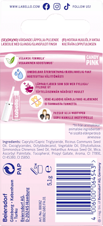 Lip Oil Glossy Finish Candy Pink Labello