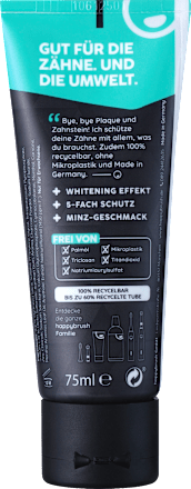Zahnpasta Aktivkohle White mit Vit. B12 happybrush