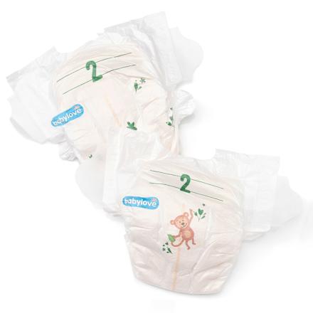 Eko пелени, размер 2 Mini (3–6 kg) babylove nature
