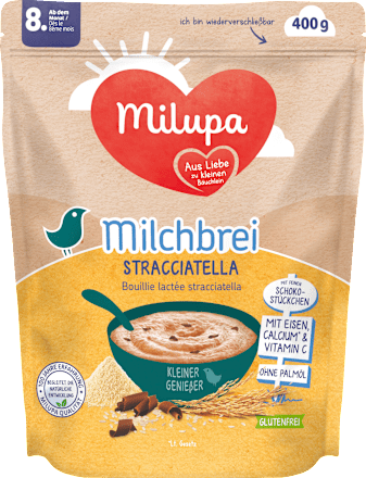 Abendbrei Milch Kleiner Genießer Stracciatella ab dem 8.Monat Milupa