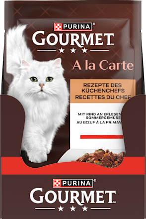 Nassfutter Katze mit Rind & Gemüse, à la Carte   Purina Gourmet