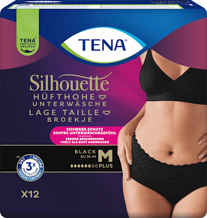 Pants Inkontinenz Silhouette schwarz Gr. M TENA
