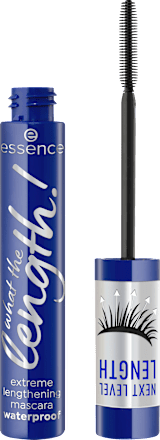 what the length! extreme lengthening vodootporna maskara - 02 Black Waterproof essence