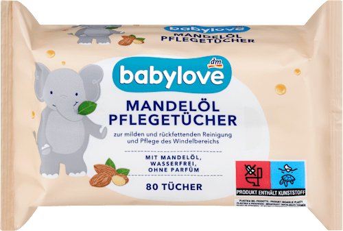 Vlhčené utierky s mandľovým olejom babylove