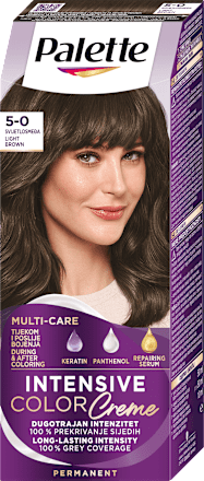 Boja za kosu – 5-0 (N4) svetlosmeđa        Palette INTENSIVE COLOR CREME