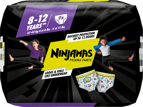 Pyjama Pants 8-12 Jahre (27-43 kg) blau Ninjamas