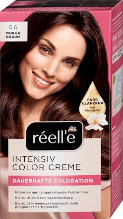 barva na vlasy Intensiv Color Creme 5.6 Mokka hnědá réell‘e