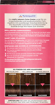 barva na vlasy Intensiv Color Creme 5.6 Mokka hnědá réell‘e