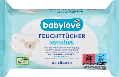sensitive vlažne maramice za bebe sa ekstraktom badema babylove