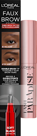 Augenbrauenstift Faux Brow Soft Black & Lash Paradise Mini Mascara L'ORÉAL PARiS