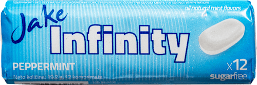 Bomboni Infinity Peppermint, 12 kom. Jake Vitamin Candy