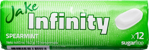 Bomboni Infinity Spearmint, 12 kom. Jake Vitamin Candy