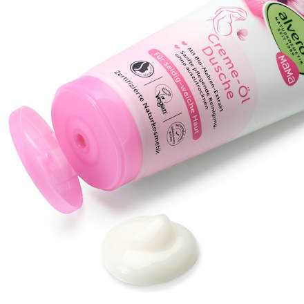 Mама крем душ гел за бременни с био слез alverde NATURKOSMETIK