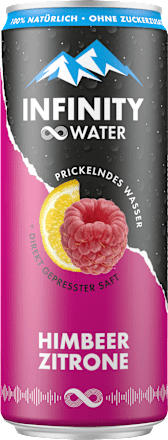 Erfrischungsgetränk Himbeer Zitrone Infinity Water GASTEINER