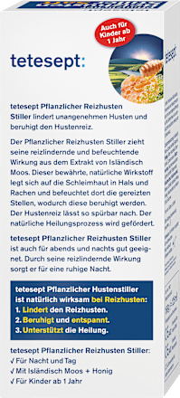 Hustensaft Pflanzlicher Reizhusten Stiller  tetesept