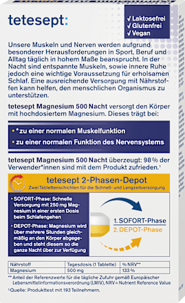 Magnesium Tabletten Nacht 30 St tetesept