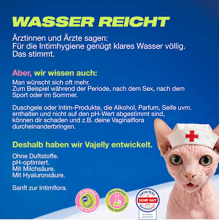 Intimpflege Waschgel Vajelly Sensitiv nevernot