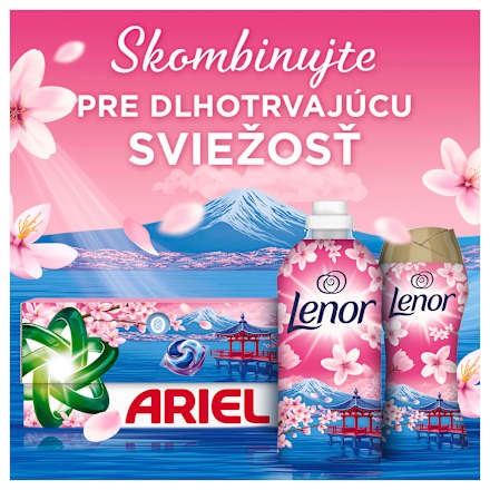 Pracie kapsuly Allin1 Pods+ Japanese Blossom, MEGA Economy Ariel