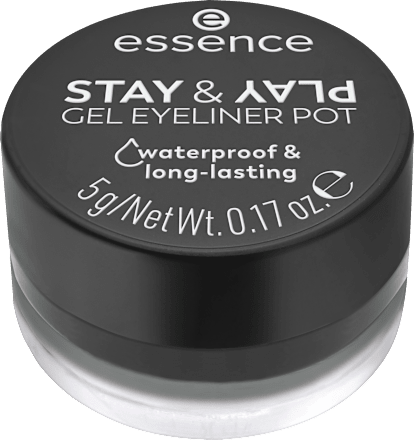 STAY & PLAY gel ajlajner- 01 Black essence