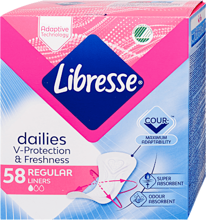 Tisztasági betét, Regular Liners Libresse