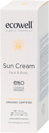 Organska krema za sunčanje SPF 50 ecowell