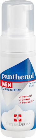 panthenol MEN pena za čišćenje lica, brade i tela  CrystalDerma