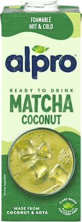 kokosovo-sójový nápoj s příchutí matcha alpro