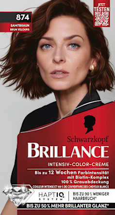 Haarfarbe Intensiv-Color-Creme 874 Samtbraun Schwarzkopf Brillance