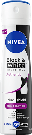 Black & White INVISIBLE Authentic dezodorans u spreju NIVEA