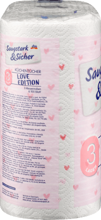 Küchentücher Design 3-lagig (3x100 Blatt) Saugstark&Sicher