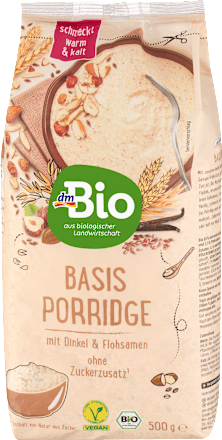 Porridge, Basis mit Dinkel & Flohsamen dmBio
