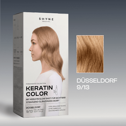 Haarfarbe 9/13 Düsseldorf Hellblond Soft Gold SHYNE Professional