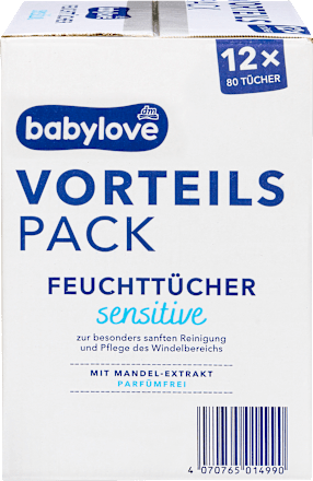 Feuchttücher sensitive (12x80 St)  babylove