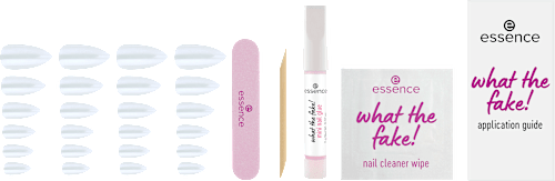 what the fake! manikir set, veštački nokti – 01 Glazed  essence