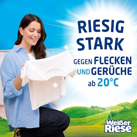 Vollwaschmittel Megaperls stark gegen Flecken Weißer Riese