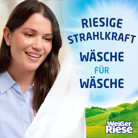 Vollwaschmittel Megaperls stark gegen Flecken Weißer Riese