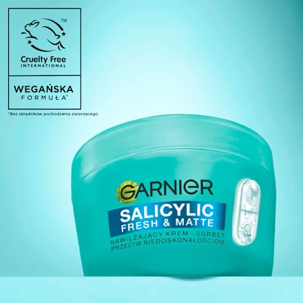 Nawilżający krem-sorbet przeciw nidoskonałościom z kwasem salicylowym GARNIER