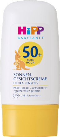 Sonnencreme Gesicht Kids Ultra Sensitive LSF 50+ HiPP Babysanft