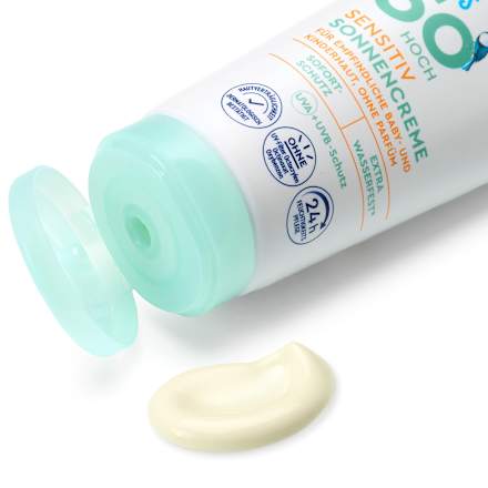Слънцезащитен крем за деца Sensitiv SPF 50 sundance