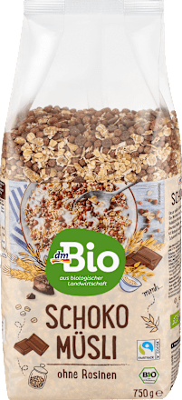 Čokoládové müsli bez hrozienok dmBio