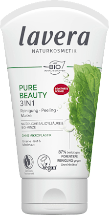 3in1 Reinigung-Peeling-Maske Pure Beauty lavera NATURKOSMETIK